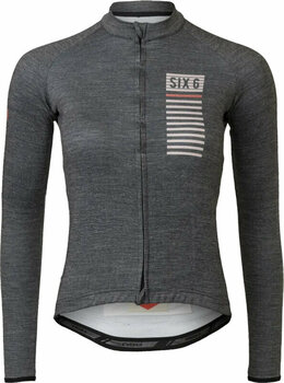 Odzież kolarska / koszulka Agu Merino Jersey LS III SIX6 Women Golf Black XS - 1