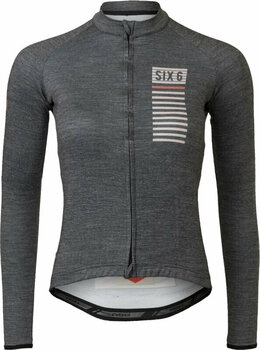 Cykeltrøje Agu Merino Jersey LS III SIX6 Women Jersey Black M - 1