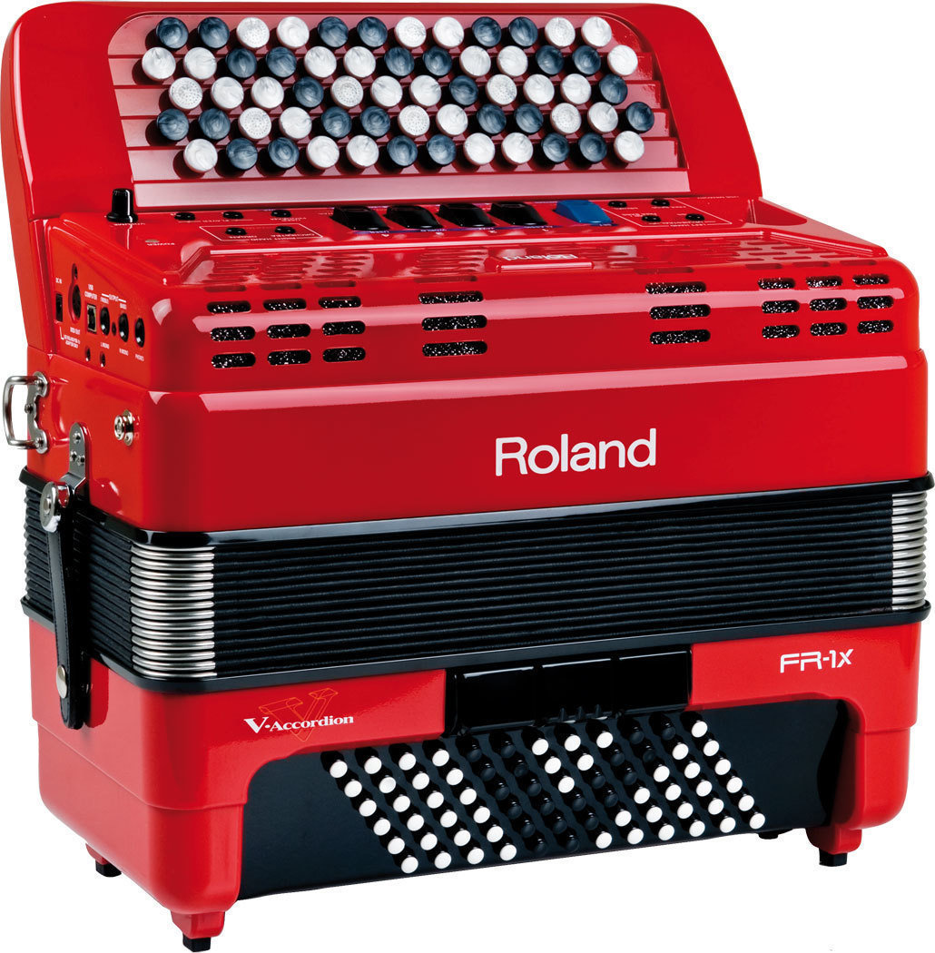 Roland FR-1x Roșu Acordeon cu butoane
