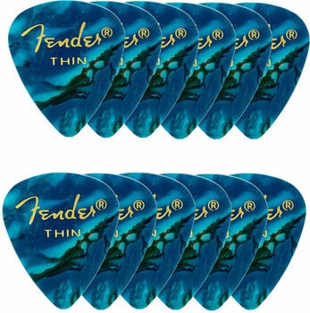 Plectrum Fender Shape Premium Picks Ocean Turquoise Thin - 1