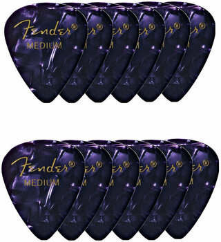 Plektrum Fender Shape Premium Picks Purple Medium - 1