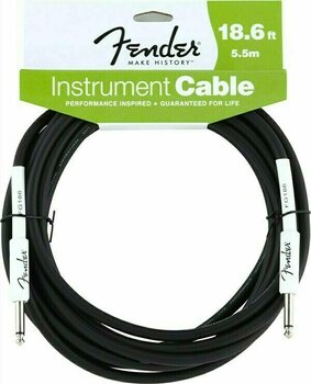 Instrument Cable Fender Performance Series Black 5,5 m Straight - Straight - 1