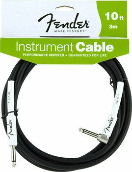 Câble pour instrument Fender Performance Series Instrument Cable 3m Angled BLK - 1