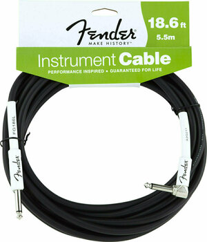Instrument Cable Fender Performance Series Instrument Cable 5.5m Angled BLK - 1