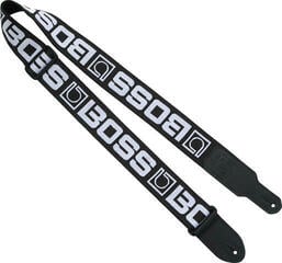 Kytarový pás Boss BSM-20-BW Kytarový pás Black with White Logo