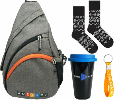 Plecak Muziker Backpack Small Grey + Blue Cup + Socks Čičmany + Keychain Orange SET Plecak - 1