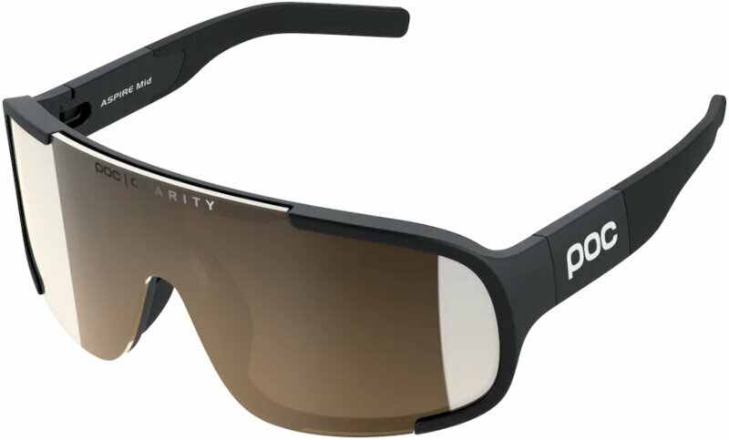 Okulary rowerowe POC Aspire Mid Uranium Black/Clarity Trail Brown Silver Mirror Okulary rowerowe