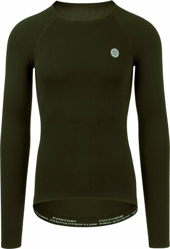 Mez kerékpározáshoz Agu Everyday Base Layer LS Army Funkcionális fehérnemű Army Green XL