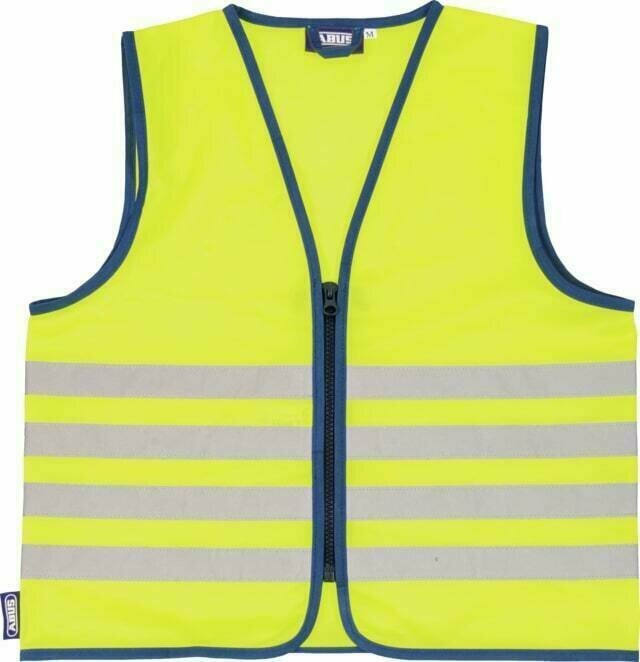 Kerékpár kabát, mellény Abus Lumino Reflex Vest Kids Yellow M Mellény