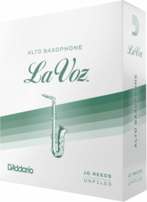 Palheta para saxofone alto Rico La Voz MS Palheta para saxofone alto