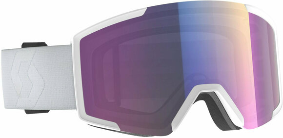 Skibriller Scott Shield Mineral White/Enhancer Teal Chrome Skibriller - 1