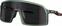 Okulary rowerowe Oakley Sutro 94069737 Matte Silver Blue Colors/Prizm Grey Okulary rowerowe