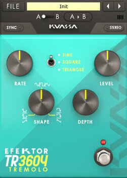 Studio software plug-in effect KUASSA Efektor TR3604 Tremolo (Digitaal product) - 1