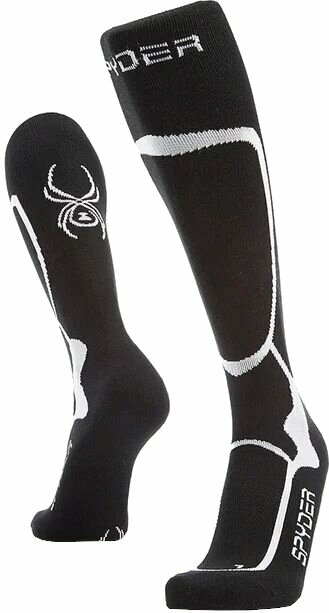 Каране на ски > Ски облекло > Ски чорапи Spyder Pro Liner Womens Socks Black/White M