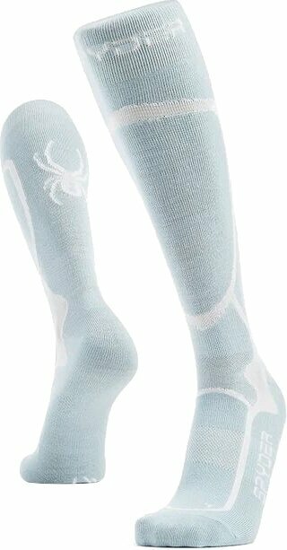Chaussettes de ski Spyder Pro Liner Womens Socks Frost/Frost L Chaussettes de ski
