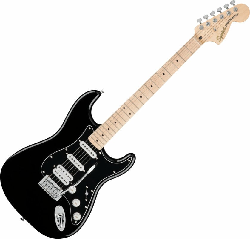 Elektrische gitaar Fender Squier FSR Affinity Series Stratocaster HSS MN Black Elektrische gitaar
