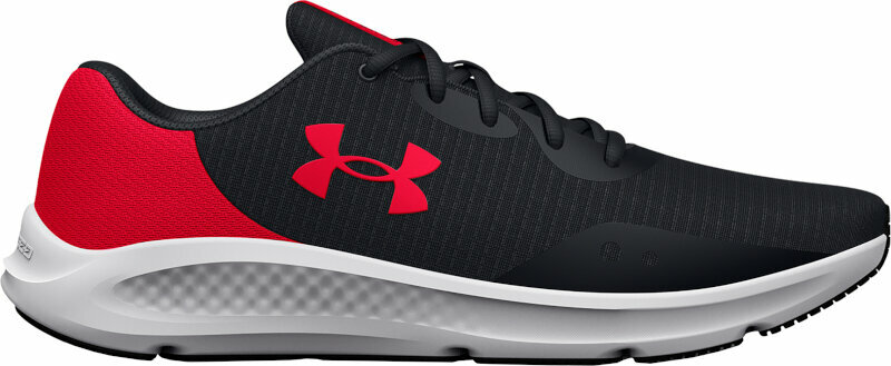 Zapatillas para correr Under Armour UA Charged Pursuit 3 Tech Running Shoes Black/Radio Red 42 Zapatillas para correr