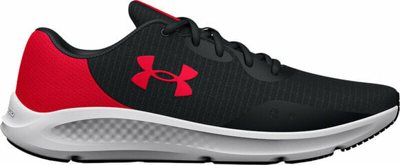 Road маратонки Under Armour UA Charged Pursuit 3 Tech Running Shoes Black/Radio Red 44 Road маратонки - 1