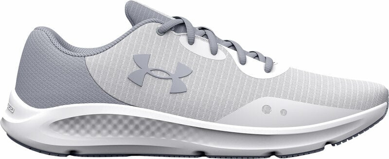 Pantofi de alergare pe șosea Under Armour UA Charged Pursuit 3 Tech Running Shoes White/Mod Gray 42,5 Pantofi de alergare pe șosea