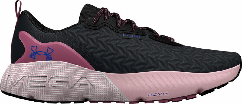Katujuoksukengät Under Armour Women's UA HOVR Mega 3 Clone Running Shoes Black/Prime Pink/Versa Blue 40 Katujuoksukengät