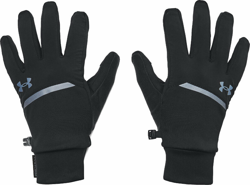 Under Armour UA Storm Fleece Run Gloves Black/Reflective S Bežecké rukavice
