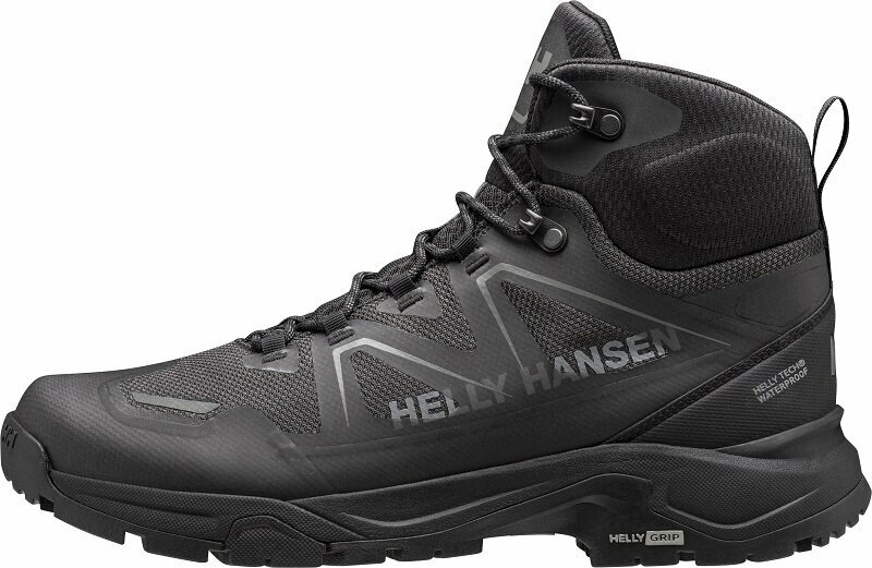 Mens Outdoor Shoes Helly Hansen Men's Cascade Mid-Height Hiking Shoes Black/New Light Grey 46 Mens Outdoor Shoes