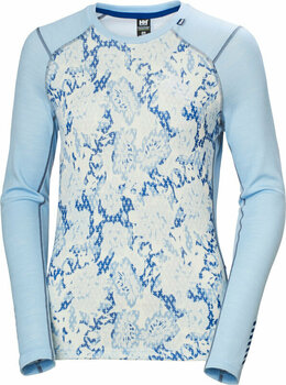 Sailing Base Layer Helly Hansen W Lifa Merino Midweight Graphic Crew Baby Trooper Floral Cross L - 1