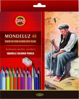 Lápis de aguarela KOH-I-NOOR Set of Watercolour Pencils 48 pcs - 1