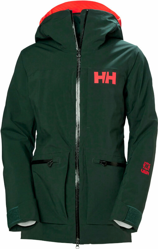 Ski Jacket Helly Hansen W Powderqueen Infinity Ski Jacket Darkest Spruce XS