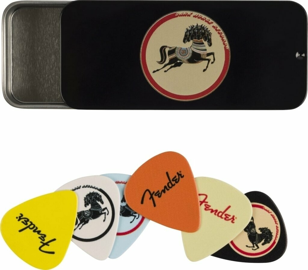 Púa Fender George Harrison Dark Horse Pick Tin Púa