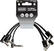 Adapter/Patch-kabel Dunlop MXR DCISTR06R Ribbon TRS Cable 3 Pack Sort 15 cm Vinklet - Vinklet