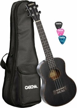 Tenor ukulele Cascha HH2305 Premium Tenor ukulele Zwart - 1