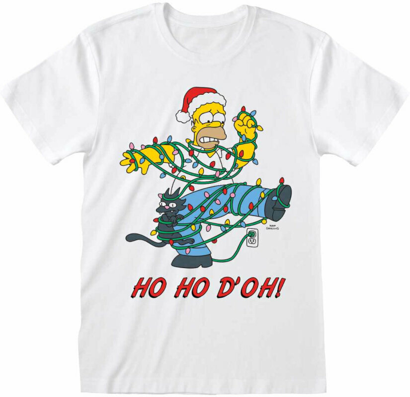 Tričko The Simpsons Ho Ho Doh White 2XL Tričko
