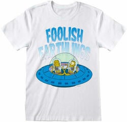 Skjorta The Simpsons Skjorta Foolish Earthlings White M