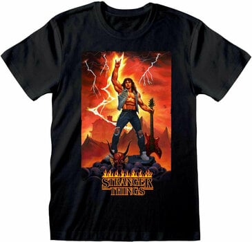 Skjorte Stranger Things Skjorte Eddie Rocks Black S - 1