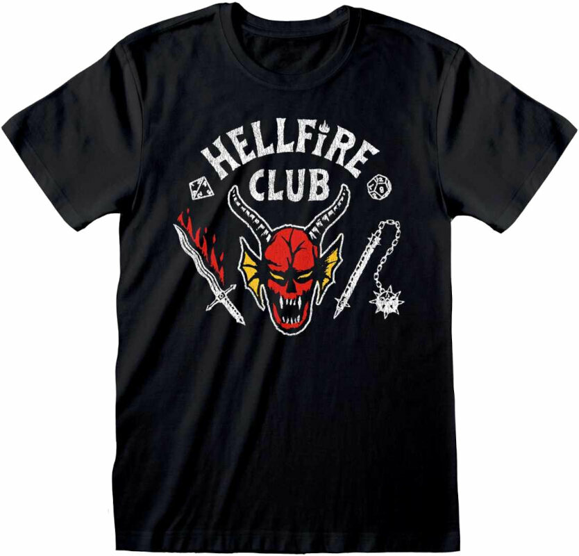 Koszulka Stranger Things Koszulka Hellfire Club Logo Black M