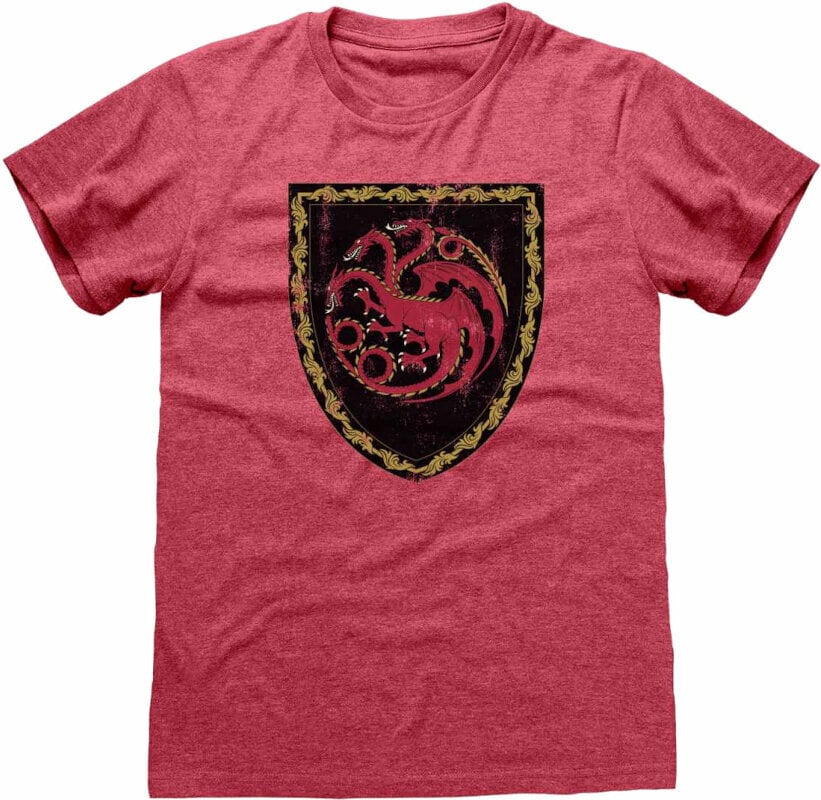 T-Shirt House Of The Dragon T-Shirt Targaryen Crest Red S