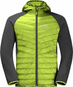 Udendørs jakke Jack Wolfskin Routeburn Pro Hybrid M Udendørs jakke Lime XL - 1