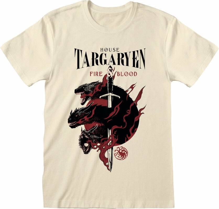 T-shirt Game Of Thrones House Targaryen Natural 2XL T-shirt