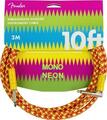 Fender MonoNeon Instrument Cable 3 m Dritto - Angolo Cavo per strumento