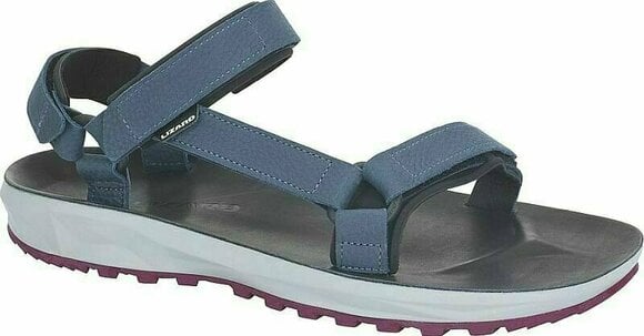Womens Outdoor Shoes Lizard Super Hike Leather W's Sandal Midnight Blue/Zinfandel Red 37 Womens Outdoor Shoes - 1