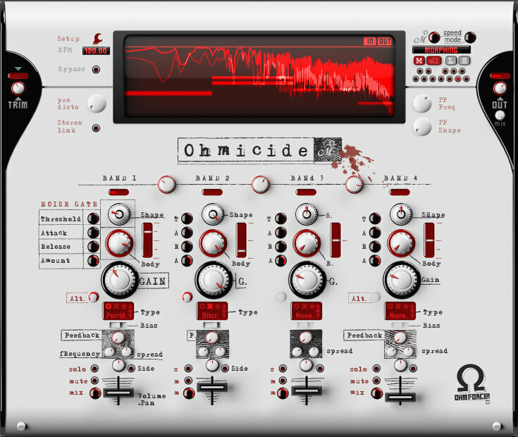 Studiový softwarový Plug-In efekt OHM Force Ohmicide (Digitální produkt)