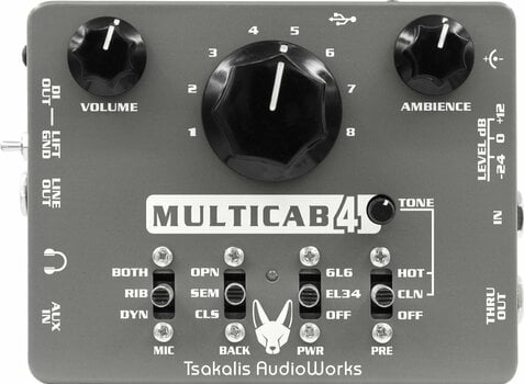 Multi-efeitos para guitarra Tsakalis AudioWorks MultiCab 4 - 1