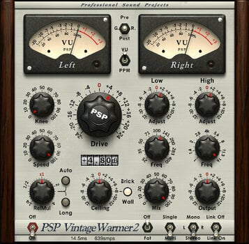 Εφέ FX Plug-In λογισμικού στούντιο PSP AUDIOWARE Vintage Warmer 2 (Ψηφιακό προϊόν) - 1