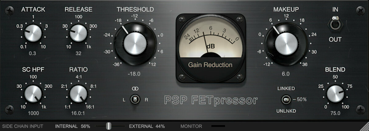 Studio software plug-in effect PSP AUDIOWARE FETpressor (Digitaal product)