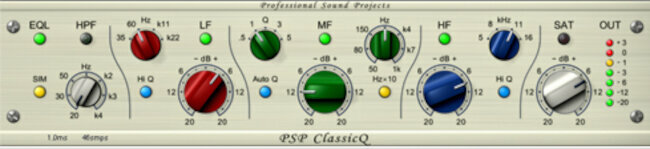 Software Plug-In FX-processor PSP AUDIOWARE ClassicQ (Digitalt produkt)