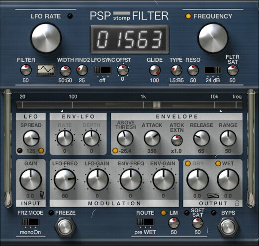 Effect Plug-In PSP AUDIOWARE StompFilter (Digital product)