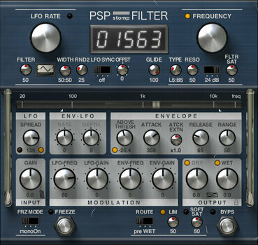 Εφέ FX Plug-In λογισμικού στούντιο PSP AUDIOWARE StompFilter (Ψηφιακό προϊόν) - 1