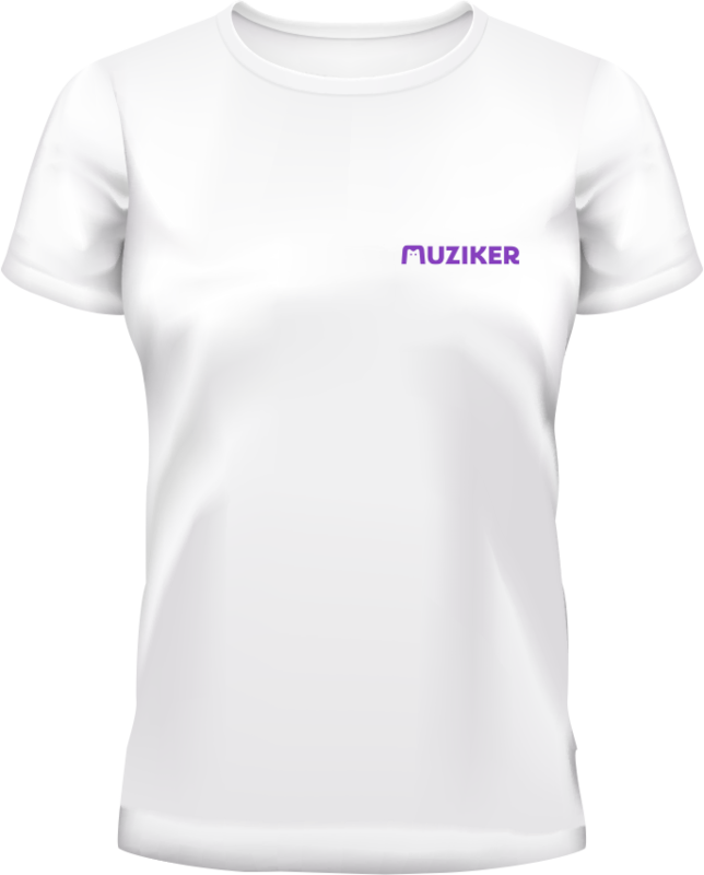 T-shirt Muziker T-shirt Basic Femmes Natural White 2XL