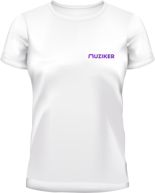 T-shirt Muziker T-shirt Basic Femmes Natural White XL